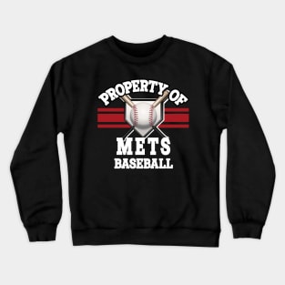 Proud Name Mets Graphic Property Vintage Baseball Crewneck Sweatshirt